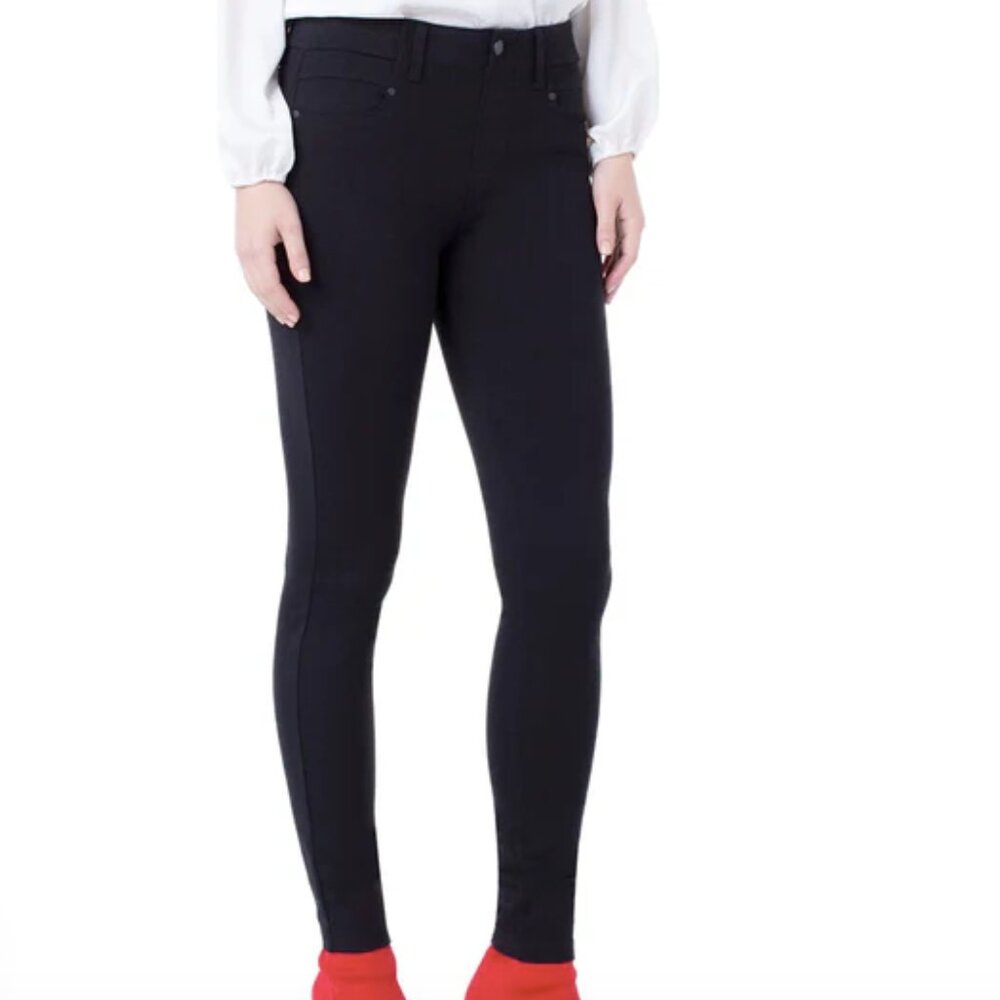 Liverpool Women's Black Pull On Stretch Skinny Ankle Pants Size 12‎